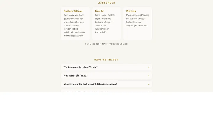Services and FAQ, Herzstickl by Elisa